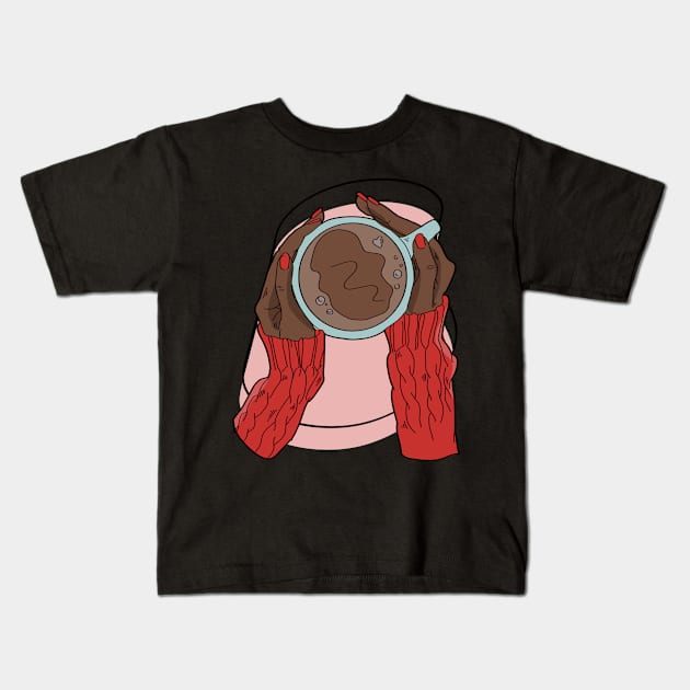 Cozy Tea Kids T-Shirt by Milibella